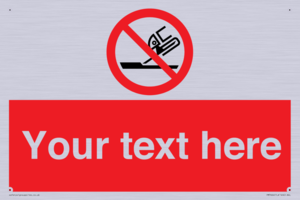 Custom prohibition Do not use for face grinding